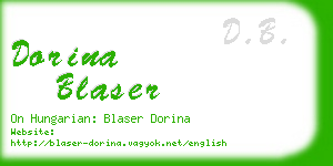dorina blaser business card